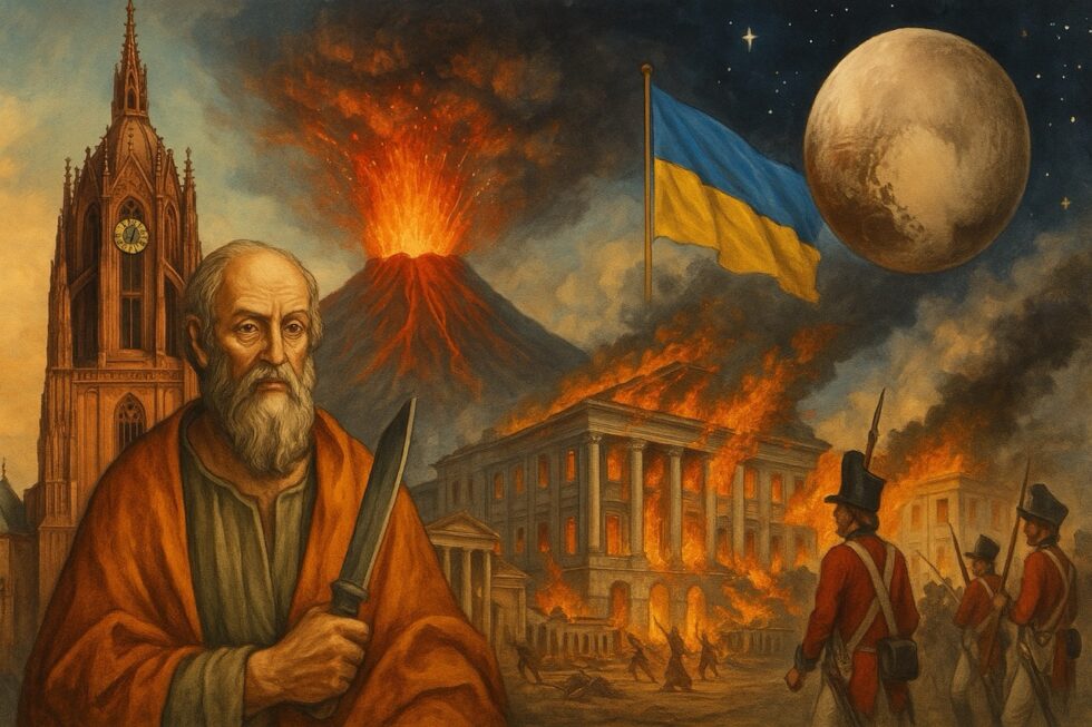 Der 24. August prägt Frankfurt, Deutschland und die Welt: Bartholomäus-Tag, Fettmilch-Aufstand, Vesuvausbruch, Ukraine-Unabhängigkeit und Pluto.