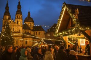 Wie erlebt man den Weihnachtsmarkt in Fulda und wodurch unterscheidet er sich vom Frankfurter Markt