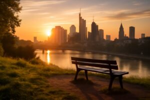 Welche Orte rund um Frankfurt eignen sich perfekt für ein Frühstück zum Sonnenaufgang