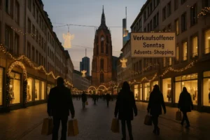 Verkaufsoffener Sonntag Hessen 2025: Wann Sie in Frankfurt, Wiesbaden, Darmstadt & Co sonntags shoppen d&uuml;rfen. Alle Termine, &Ouml;ffnungszeiten und Tipps f&uuml;r stressfreies Einkaufen.