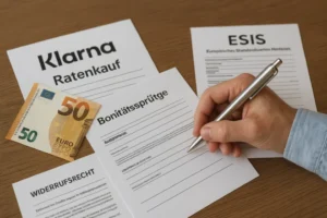 Neue EU-Regeln ab November 2025 machen den Klarna-Ratenkauf strenger: verpflichtende Bonit&auml;tspr&uuml;fung, ESIS-Kosten&uuml;bersicht, Widerrufsrecht und klare Geb&uuml;hren zum besseren Verbraucherschutz.