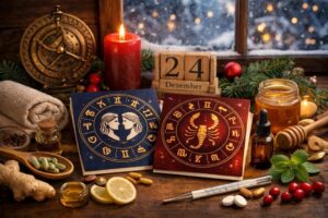Horoskop heute 24. Dezember 2025: Erfahren Sie alles &uuml;ber Zwillinge und Skorpion, Gesundheitstipps und magnetische St&uuml;rme im detaillierten Astro-Journal-Bericht.
