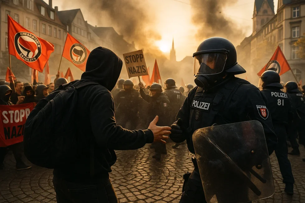 Massenproteste gegen die AfD-Jugend in Gießen führten zu Gewalt. Über 50 Polizisten verletzt, während Aktivisten der "Widerstand"-Allianz Polizeibrutalität vorwerfen.