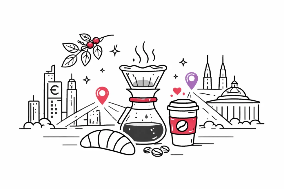 Specialty Coffee in Frankfurt und Wiesbaden: Redaktionelle Auswahl der besten Cafés mit Google-Bewertungen, Adressen, Öffnungszeiten und Preisen.
