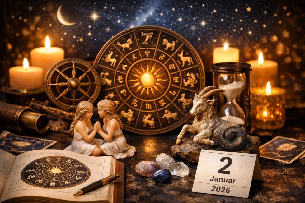 Erfahren Sie im Horoskop für den 2. Januar 2026 alles über Zwillinge, Steinbock, Gesundheit und Magnetstürme. Seriöse astrologische Analyse für Ihren Erfolg.