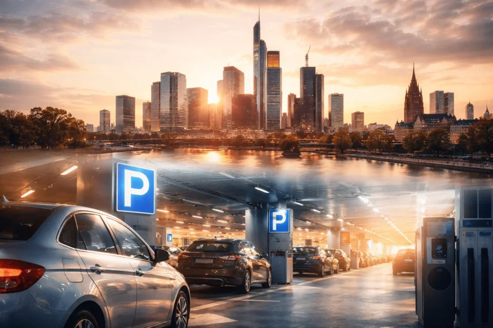 Tipps für günstiges Parken in Frankfurt 2026: Gebühren, Zonen, Parkhäuser, P+R‑Anlagen, Flughafen‑Optionen – strukturierte Übersicht für Fahrer.