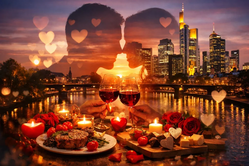 Valentinstag 2026 in Frankfurt: Romantische Dinner, Degustationen und spezielle Menüs am 14. Februar für Paare in Restaurants & Bars.