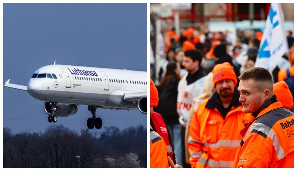 Lufthansa-Streik am 12. Februar 2026: 450 Flüge Frankfurt gestrichen, 100.000 Passagiere betroffen, Chaos am Flughafen, Verspätungen, Gewerkschaftsforderungen.