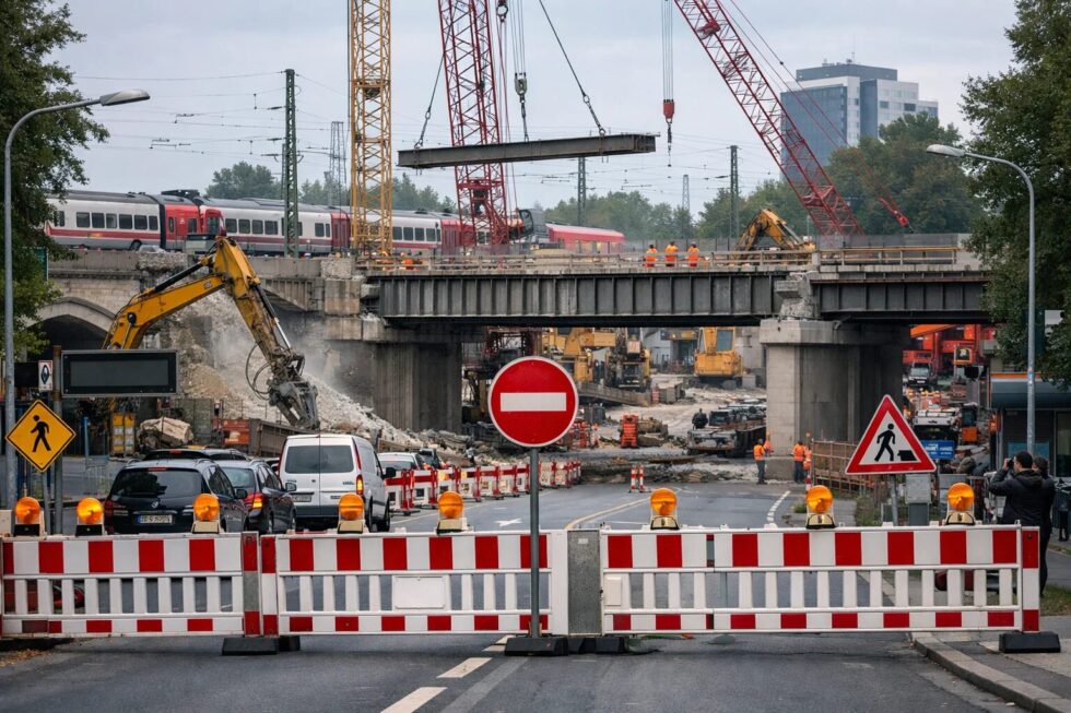 Vollsperrung der Mörfelder Landstraße in Frankfurt ab März 2026: Deutsche Bahn baut neue Eisenbahnbrücke. Alle Umleitungen und ÖPNV-Änderungen bis 2029 im Überblick