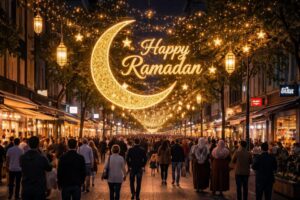 Ramadan und Fastenzeit beginnen in Frankfurt &ndash; &bdquo;Happy Ramadan&ldquo;-Beleuchtung startet