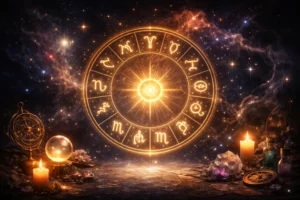 Astrologischer Ausblick f&uuml;r Wassermann am 12. Februar 2026 mit Fokus auf Innovation, Einkommensfragen, Energielevel und kosmische Dynamik.