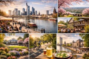 Frankfurt im Fr&uuml;hling 2026 entdecken: Die besten Tipps f&uuml;r Palmengarten, Mainufer, Gr&uuml;ne So&szlig;e & Kultur. Erfahren Sie alles &uuml;ber Events, Radtouren und kulinarische Highlights in der Mainmetropole