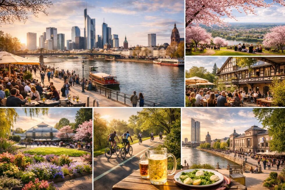 Frankfurt im Frühling 2026 entdecken: Die besten Tipps für Palmengarten, Mainufer, Grüne Soße & Kultur. Erfahren Sie alles über Events, Radtouren und kulinarische Highlights in der Mainmetropole