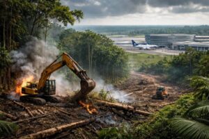Umweltskandal bei Fraport AG: Klage wegen Waldrodungen in Brasilien eingereicht. Logistikprojekt gef&auml;hrdet Ruf des Frankfurter Flughafenbetreibers international