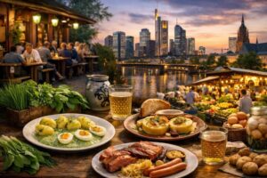 Entdecken Sie die kulinarischen Sch&auml;tze Frankfurts 2026: Originalrezepte f&uuml;r Gr&uuml;ne So&szlig;e, Preise f&uuml;r Handk&auml;s & Rippchen sowie die besten Restaurant-Empfehlungen in Sachsenhausen und Bornheim
