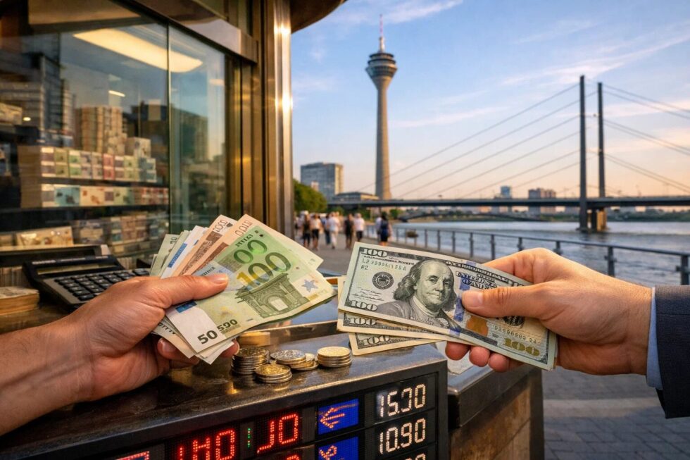 Geld wechseln in Düsseldorf 2026: Entdecken Sie die besten Kurse, vermeiden Sie Gebührenfallen und erfahren Sie alles über die neuen BaFin-Regeln zum Bargeldumtausch am Rhein