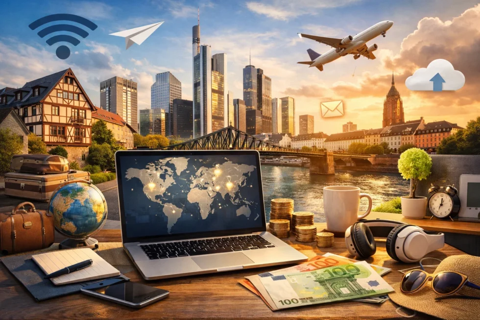 Online Nebenjob in Frankfurt und Deutschland: Wie man seriöse Arbeit von zu Hause findet. Tipps zu Remote-Jobs, Plattformen, Einkommen, Steuern und wie man sich vor Betrug bei Online-Arbeit schützt.