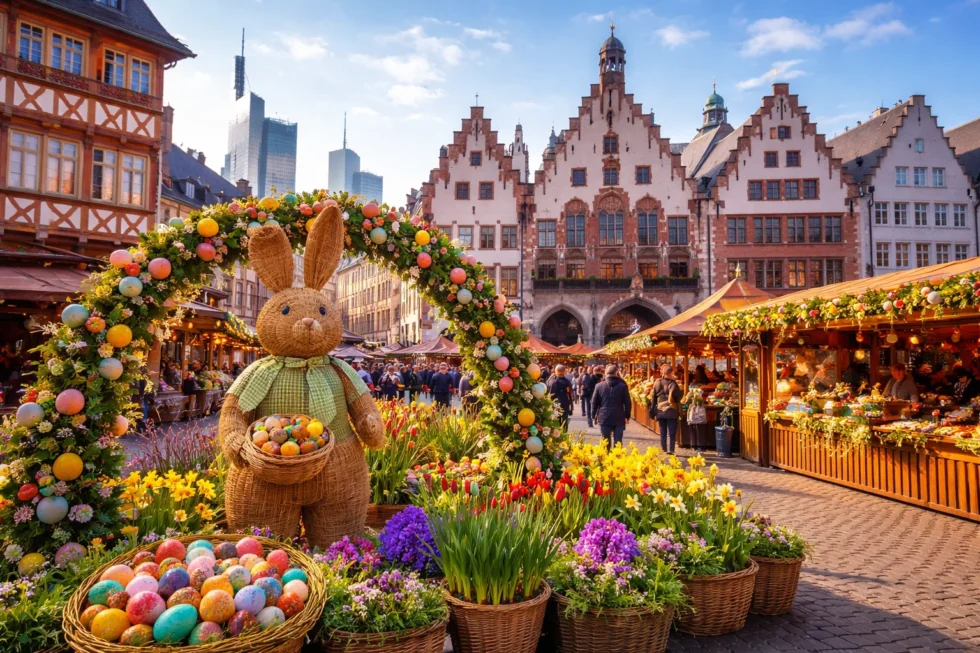 Ostern 2026 in Frankfurt am Main: Feiern Sie am 5. April mit Eiersuche im Deutsche Bank Park, der Dippemess und Ostermärkten. Alle Infos zu Feiertagen, Öffnungszeiten und Tipps für Hessen.