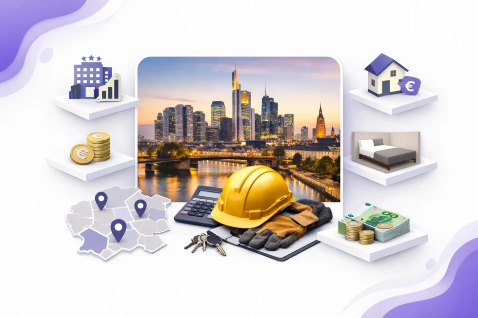 Übernachtungsmöglichkeiten Frankfurt am Main 2026: Unterkunft Frankfurt Preise, Monteurzimmer Frankfurt und Tipps für Arbeitskräfte. Wie Sie schnell günstige Unterkunft Frankfurt finden und Kosten sparen.