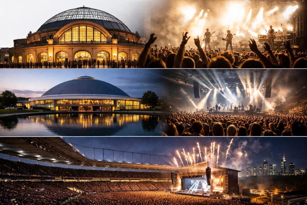 Erleben Sie die besten Konzerte 2026 in Frankfurt! Von Metallica im Deutsche Bank Park bis Apache 207 in der Festhalle. Alle Termine, Preise und Experten-Tipps für Ihren Besuch
