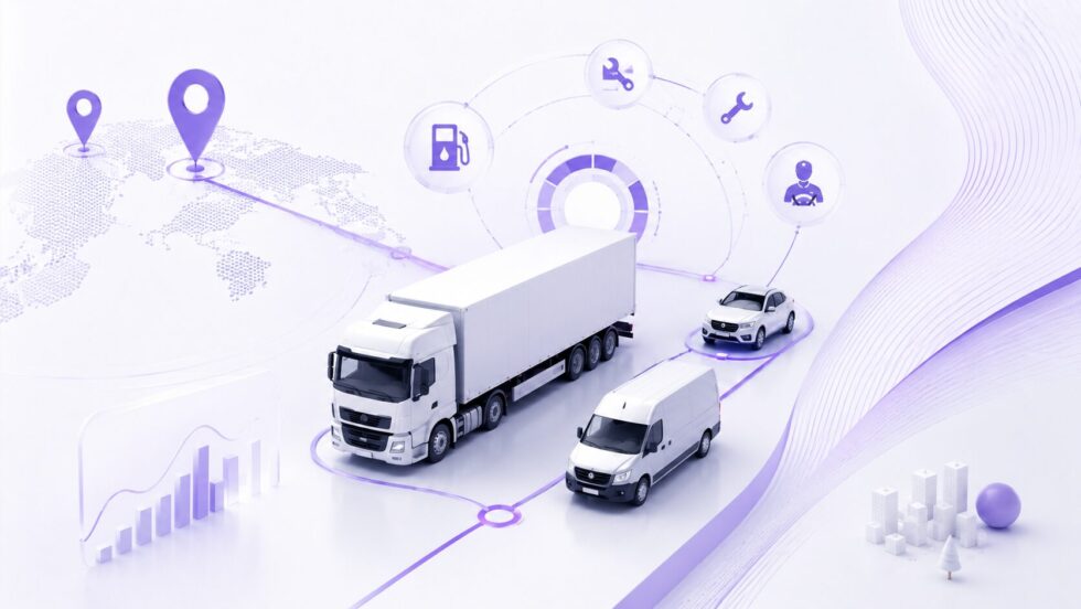Flottenmanagement effizient gestalten: Kraftstoffkosten senken, Wartung planen, Fahrer optimal einsetzen und mit Telematics digitale Lösungen nutzen, um Kosten zu reduzieren und Abläufe zu optimieren.