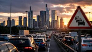 Frankfurt Stau heute am 19. Mai 2026: Diese Stra&szlig;en, Autobahnen und Baustellen sorgen f&uuml;r Verz&ouml;gerungen. Welche Routen Pendler jetzt besser umfahren sollten.