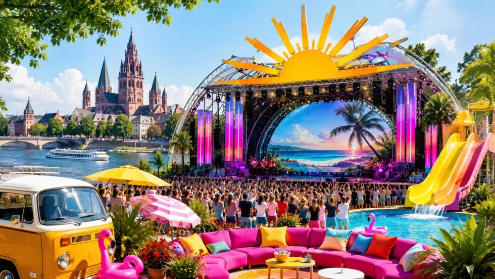 ZDF-Fernsehgarten am 5. Juli 2026 läuft live ab 12 Uhr aus Mainz: alle Gäste, Motto Urlaubs-Feeling, Stream, Mediathek, Tickets, Einlasszeiten und nächste Motto-Shows im Überblick.